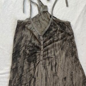 Vintage Green Dress — Lightweight Summer — Madrid Find — XS–M (Stretchy Fit)